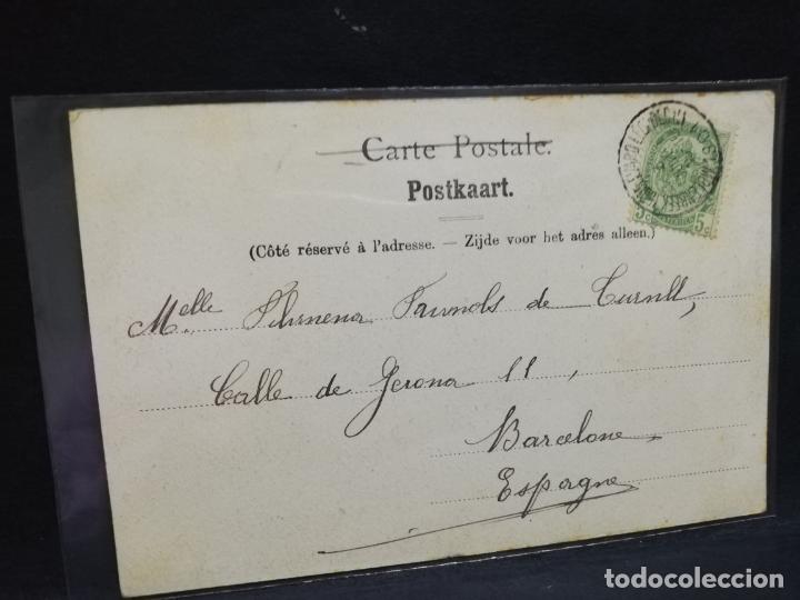 Postales: TARJETA POSTAL DE BRUXELLES. LA POSTE CENTRALE. - Foto 2