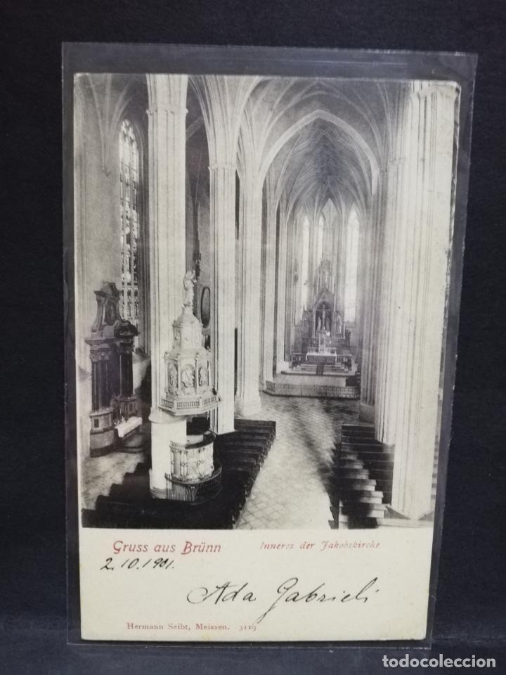 Postais: TARJETA POSTAL DE GRUSS AUS BR&Uacute;NN. ALEMANIA.