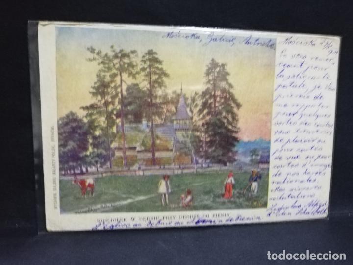 Postais: TARJETA POSTAL DE KOSCIOLEK W DEBNIE PRZY DRODZE DO PIENIN.