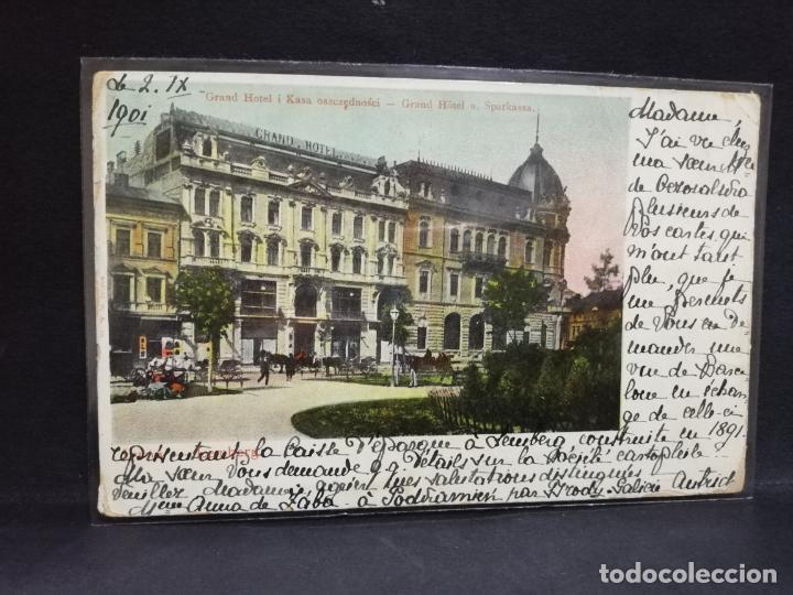 Postais: TARJETA POSTAL DE GRAND HOTEL I KASA OSZCZEDNOSCI.