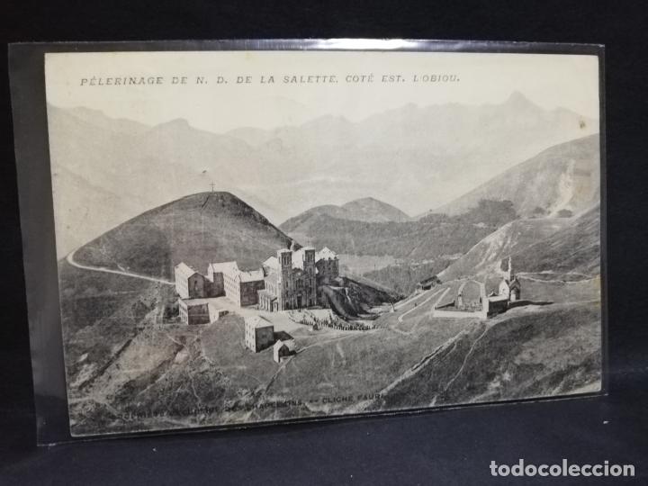 Postais: TARJETA POSTAL DE PELERINAGE DE N. D. DE LA SALETTE. COTE EST. L&acute;OBIOU. FRANCIA.