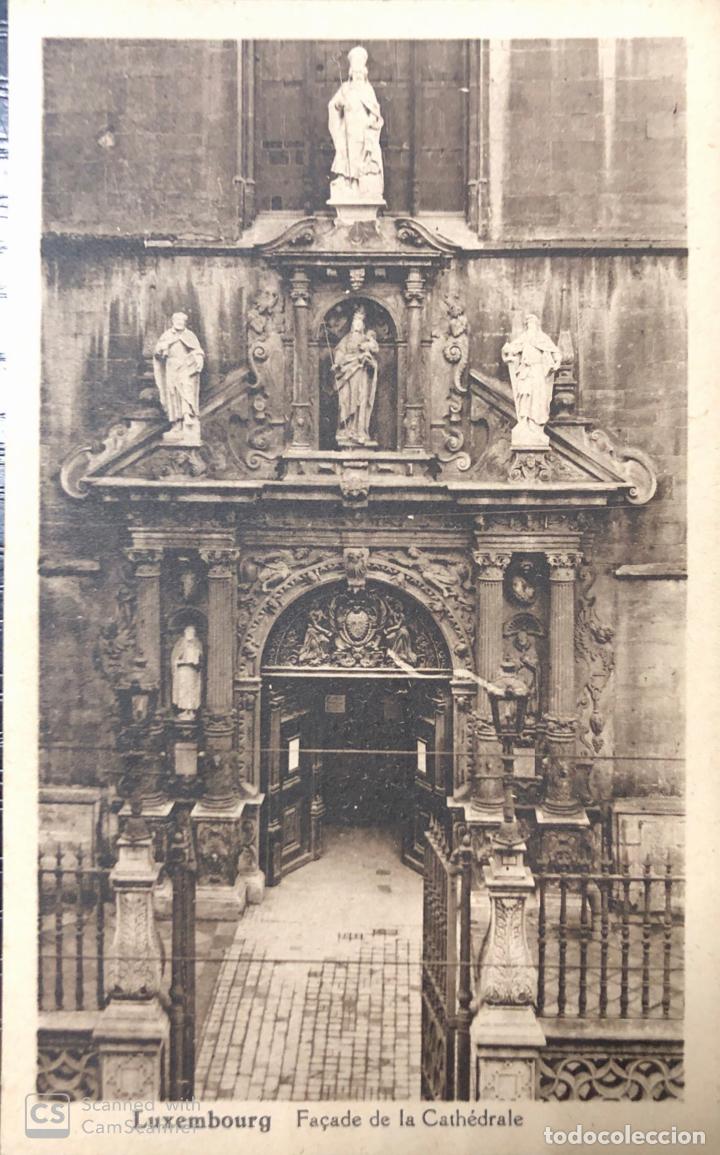 Postcards: TARJETA POSTAL LUXEMBOURG. FA&ccedil;ADE DE LA CATHDRALE.