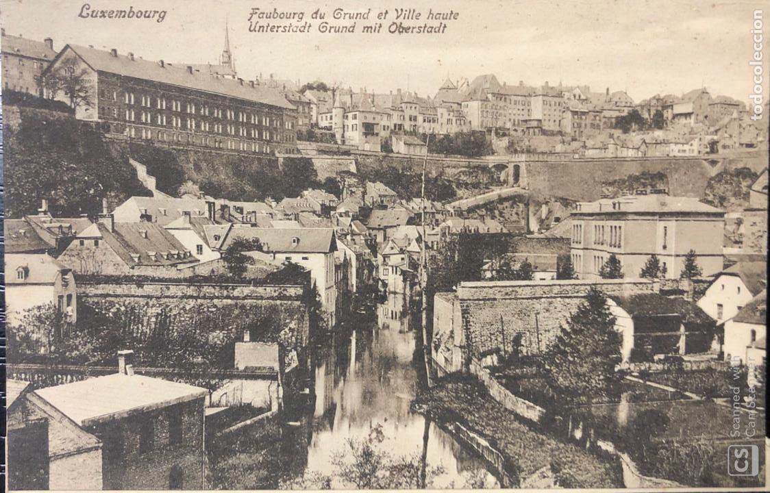 Cartoline: TARJETA POSTAL DE LUXEMBOURG.FAUBOURG DU GRUND ET VILLE HAUTE UNTERSTADT GRUND MIT OBERSTADT.