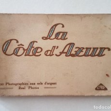 Postales: LA COTE D'AZUR FRANCIA LIBRO 20 POSTALES ANTIGUAS. Lote 191354788