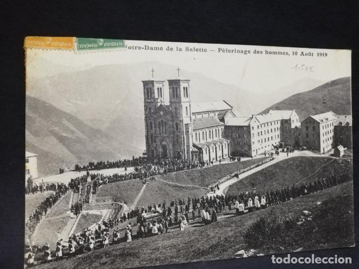 Cartoline: TARJETA POSTAL. FRANCIA. PELERINAGE DE NOTRE-DAME DE LA SALETTE. 1919.