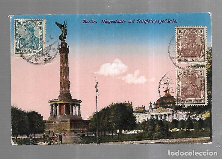 Postcards: TARJETA POSTAL. ALEMANIA. BERLIN. SIEGESFAULE MIT REICHSTAGSGEB&Auml;UDE. 430