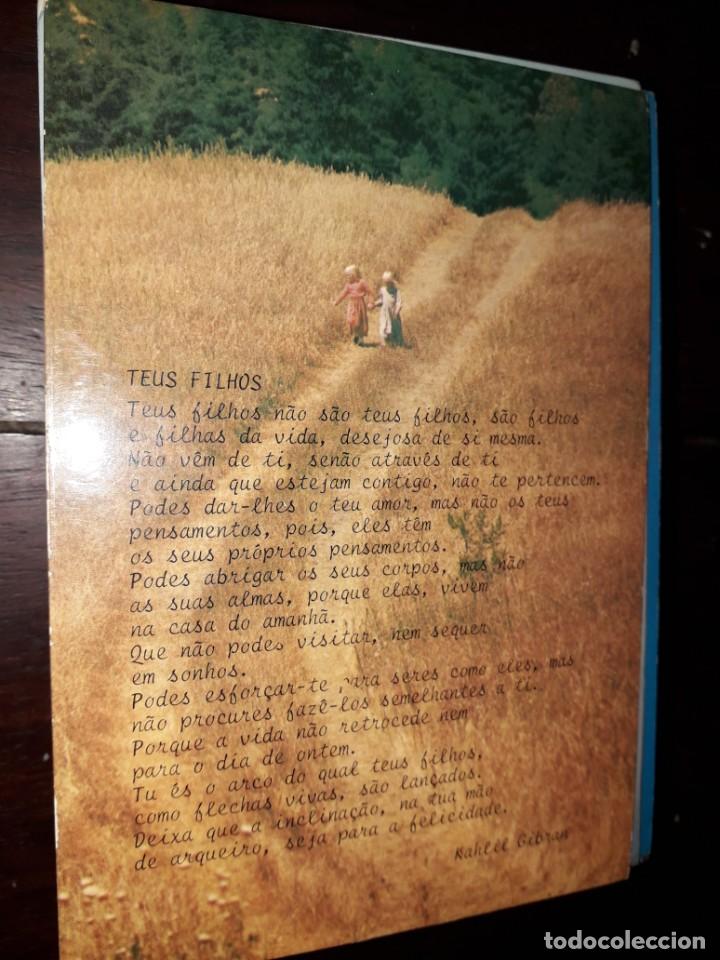 Postais: N&ordm; 35008 POSTAL PORTUGAL POEMA DE KAHLIL GIBRAN TUS HIJOS