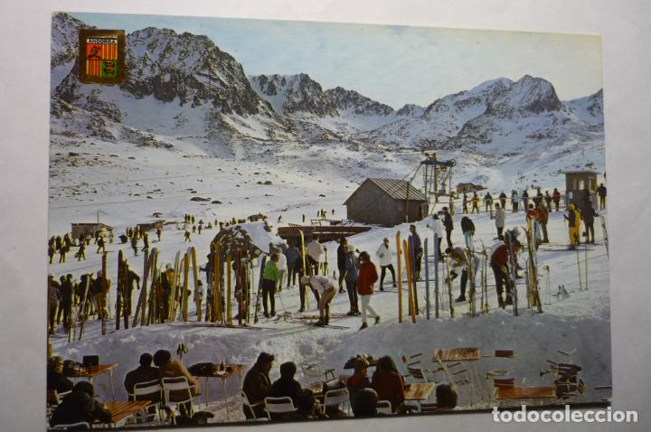 Postales: postal andorra-pas de la casa -pistas esqui