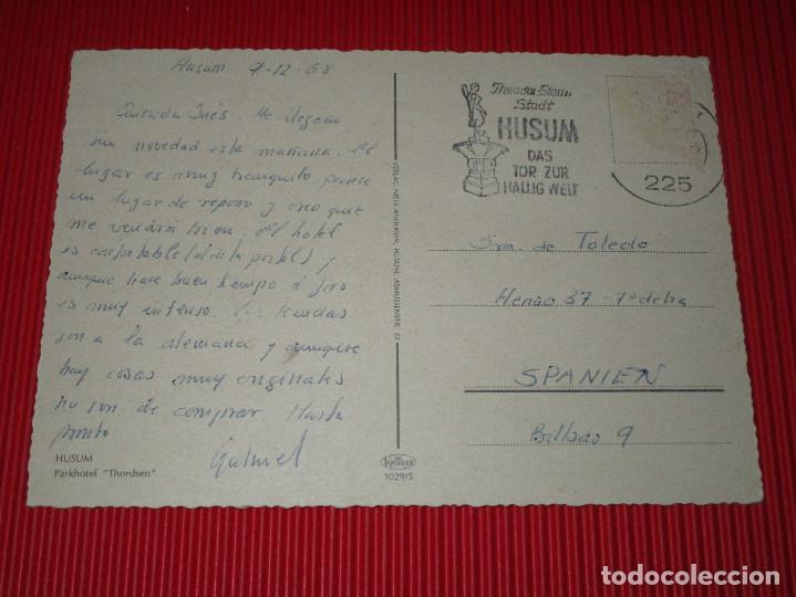 Postales: HUSUM - PARKHOTEL - THORDSEN - ESCRITA - Foto 2