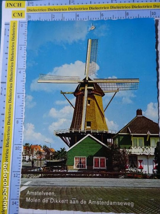 Cartes Postales: POSTAL DE HOLANDA. MOLINO DE VIENTO. MOLEN DE DIKKERT AMSTELVEEN. 2345