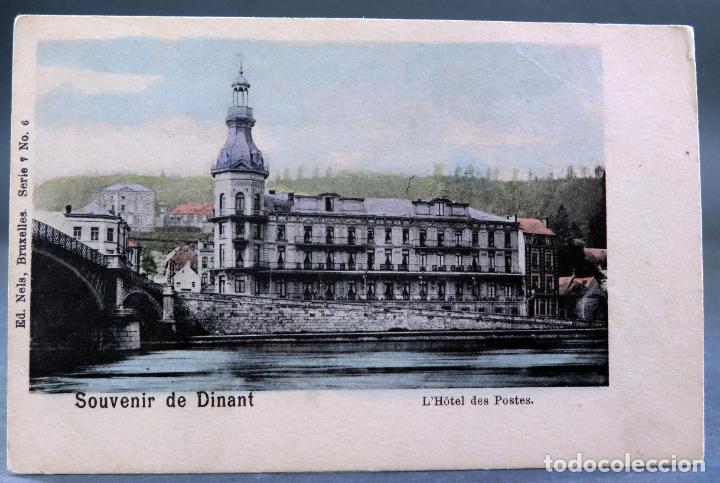 Postcards: Postal Souvenir Dinant Francia La H&ocirc;tel des Postes Nels sin dividir sin circular