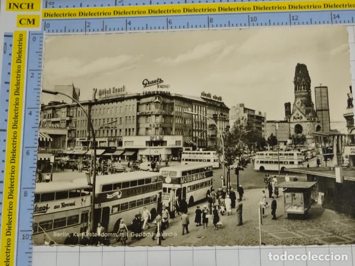 Postkarten: POSTAL DE ALEMANIA. A&Ntilde;OS 30 50. BERLIN, KURF&Uuml;RSYENDAMM MIT gED&Auml;CHTNISKIRCHE. AUTOBUSES. 2672
