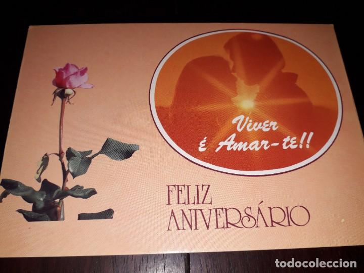Postais: N&ordm; 36016 POSTAL PORTUGAL ROMANTICA FELIZ ANIVERSARIO