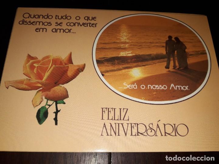 Postais: N&ordm; 36017 POSTAL PORTUGAL ROMANTICA FELIZ ANIVERSARIO