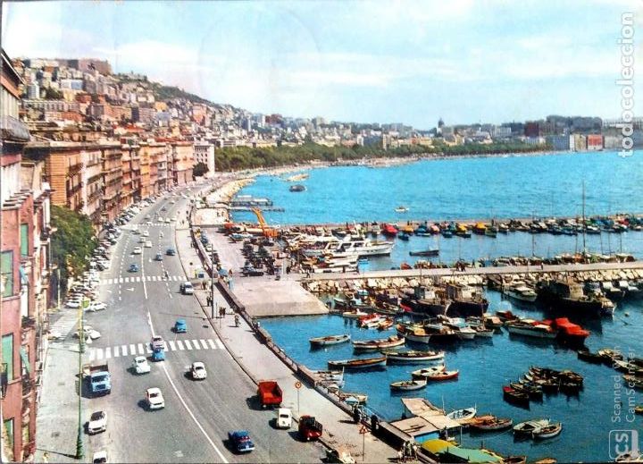 Cartoline: N&aacute;poles. 09 Mergellina. Usada. Color