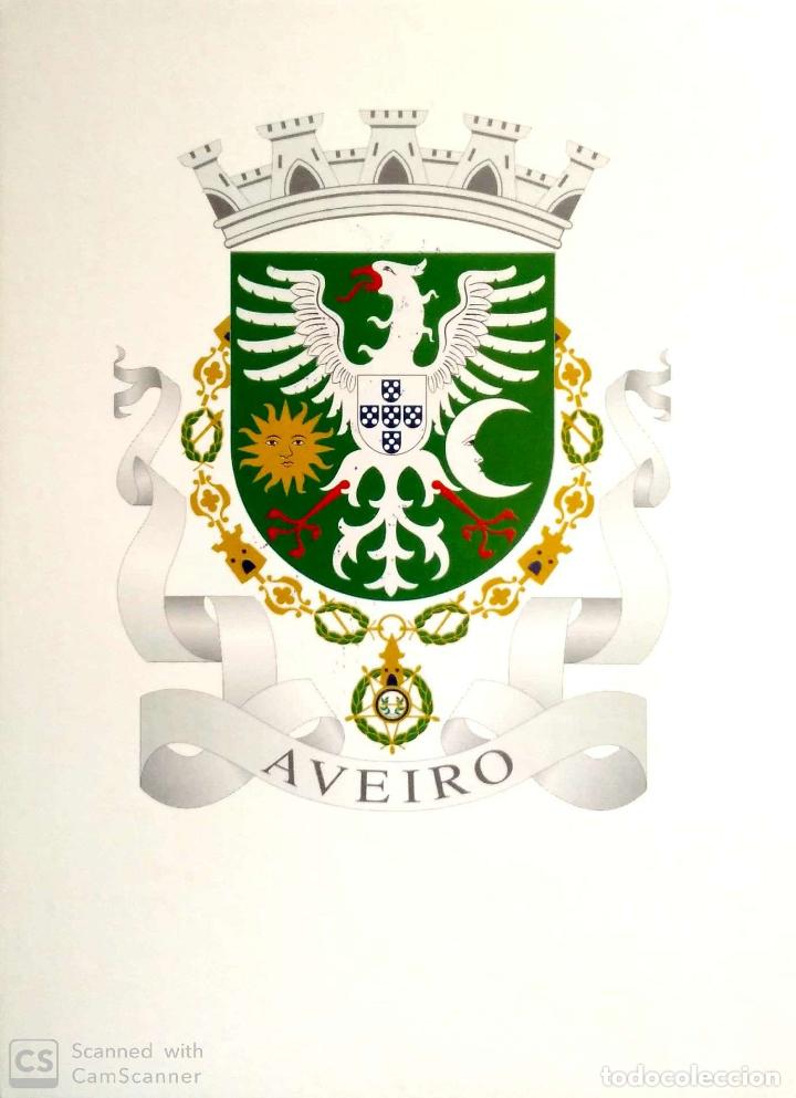 Postkarten: Aveiro (Portugal). Escudo de la ciudad. Nueva. Color