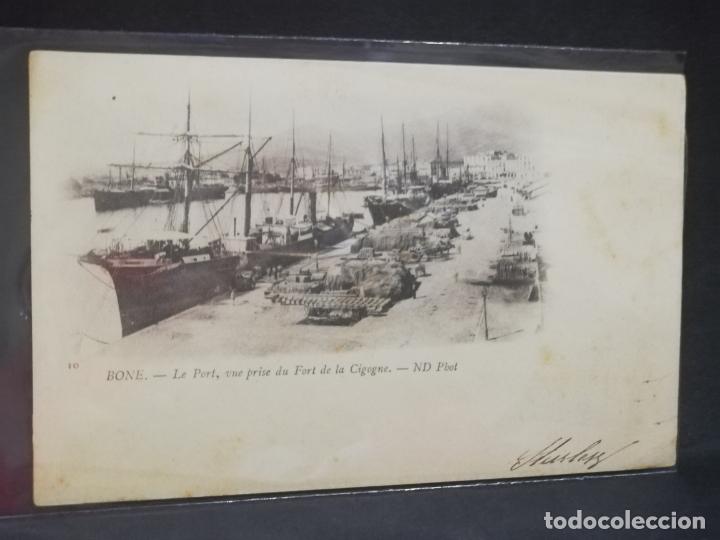 Postales: TARJETA POSTAL DE FRANCIA. BONE. LE PORT, VUE PRISE DU FORT DE LA CIGOGNE.