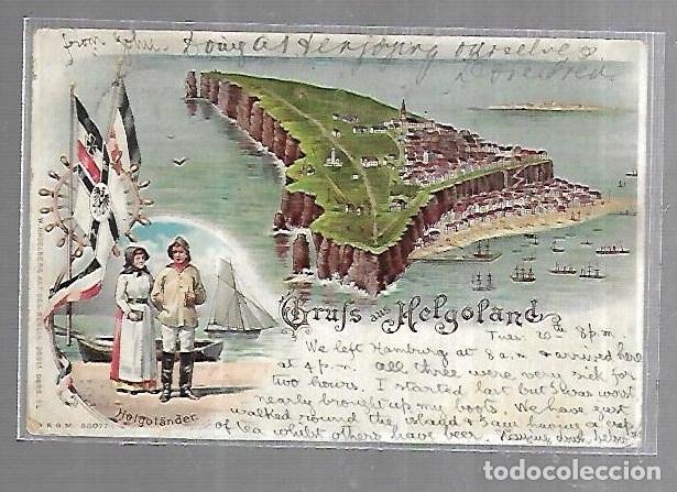 Postales: TARJETA POSTAL. ALEMANIA. GRUFS AUS HELGOLANS. W.HAGELBERG AKT GES.
