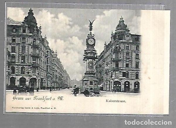 Postkarten: TARJETA POSTAL. ALEMANIA. GRUSS AUS FRANKFURT A M. KAISERSTRASSE. KUNSTVERLAG GARDE & LOEB