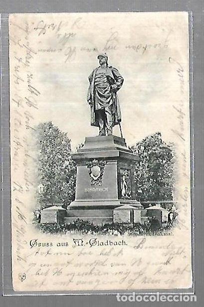 Postkarten: TARJETA POSTAL. ALEMANIA. GRUSS AUS M.=GLADBACH. BISMARCKDENKMAL.