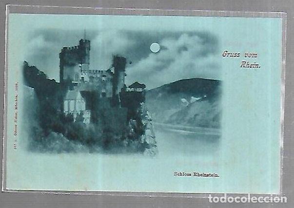 Postkarten: TARJETA POSTAL. ALEMANIA. GRUSS VOM RHEIN. SCHLOSS RHEINSTEIN. 587. OTTMAR ZIEHER