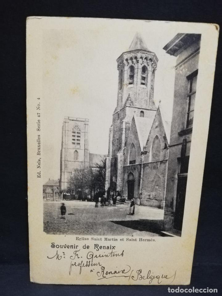 Postkarten: TARJETA POSTAL. BELGICA. RENAIX.. EGLISE SAINT MARTIN ET SAINT HERMES.