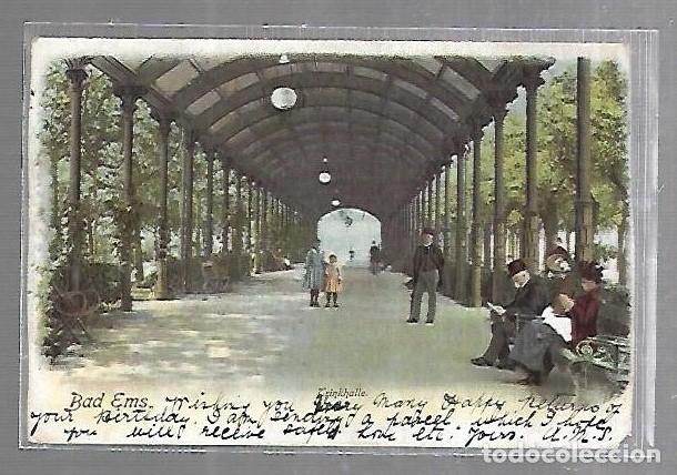 Postkarten: TARJETA POSTAL. ALEMANIA. BAD EMS. TRINKHALLE.