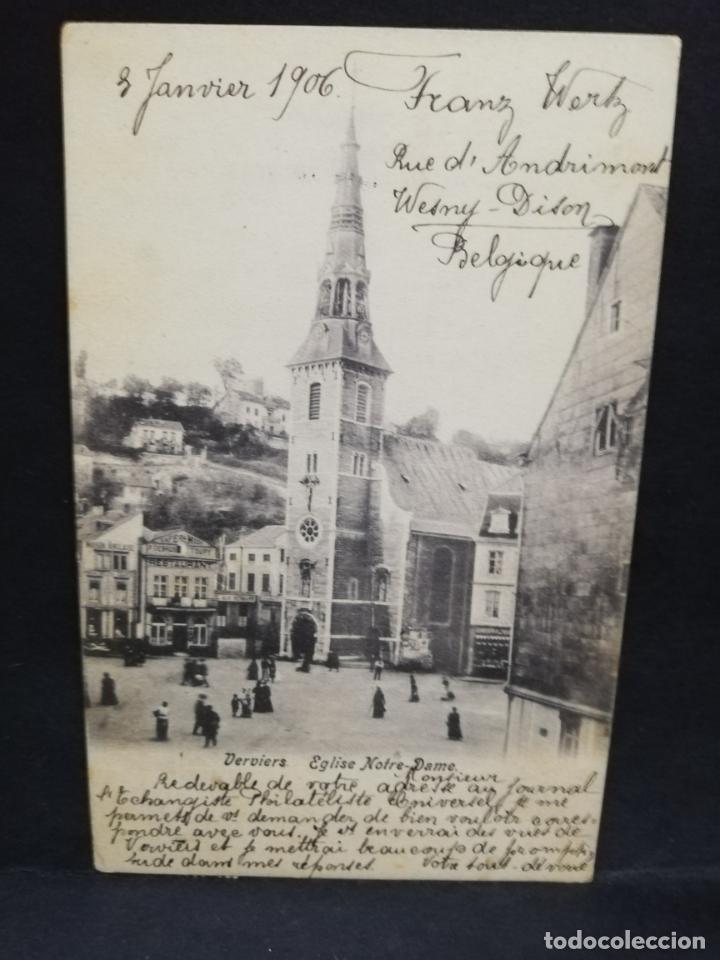 Postkarten: TARJETA POSTAL. BELGICA. VERVIERS. EGLISE NOTRE-DAM.