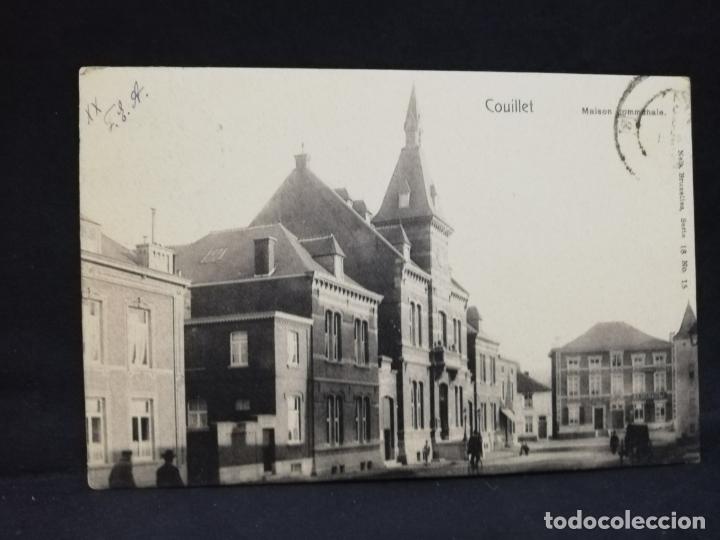 Postkarten: TARJETA POSTAL. BELGICA. COUILLET. MAISON COMMUNALE.