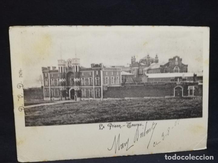 Postkarten: TARJETA POSTAL. BELGICA. LA PRISON. TOURNAI.