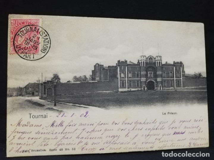 Postkarten: TARJETA POSTAL. BELGICA. LA PRISON. TOURNAI.