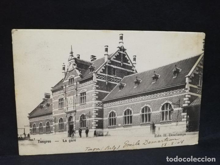 Postales: TARJETA POSTAL. BELGICA. TONGRES. LA GARE.