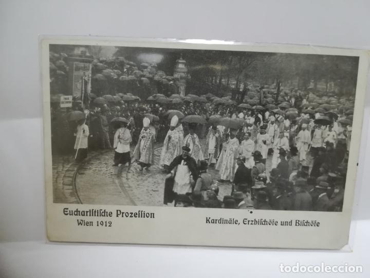 Postkarten: TARJETA POSTAL. ALEMANIA. EUCHARIFTIFCHE PROZELLION. WIEN 1912. KARDINALE, ERZBIFCHOFE UND BIFCHOFE