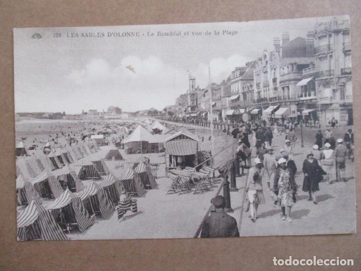 Postales: LES SABLES D&acute;OLONNE VENDEE FRANCIA ESCRITA