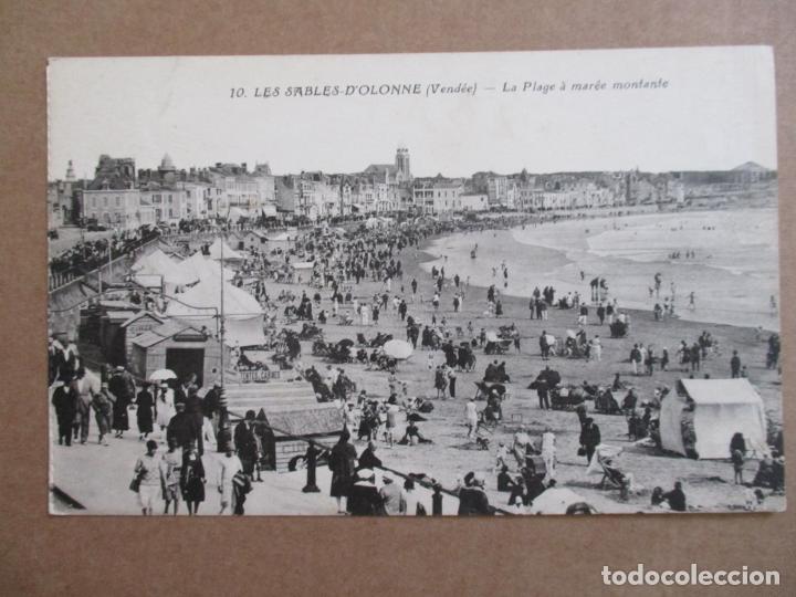 Postales: LES SABLES D&acute;OLONNE VENDEE FRANCIA ESCRITA