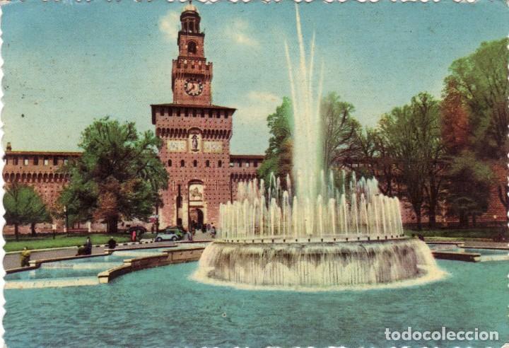 Cartoline: Milano Castello Sforzesco circulada