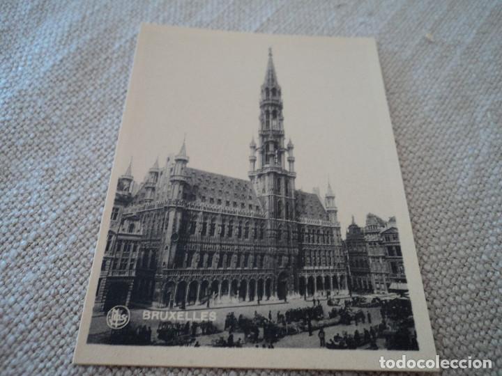 Cartoline: minipostal de bruxelles la grand place cote sud-ouest l&acute;hotel de ville ed. nels 9 x 6,5 cm