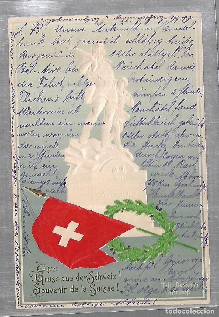 Cartes Postales: TARJETA POSTAL. SUIZA. GRUSS AUS DER SCHWEIZ!. TELL DENMARK IN ALTDORF