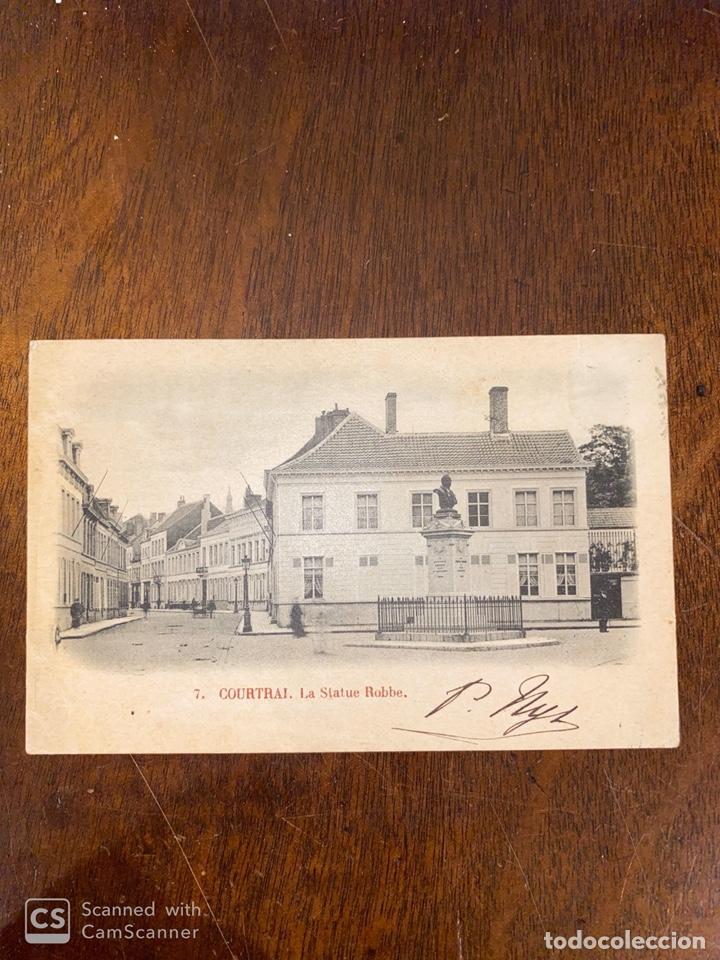Cartes Postales: TARJETA POSTAL. BELGICA. FLANDES OCCIDENTAL.CORTRIQUE. COURTRAI. LA STATUE ROBBE