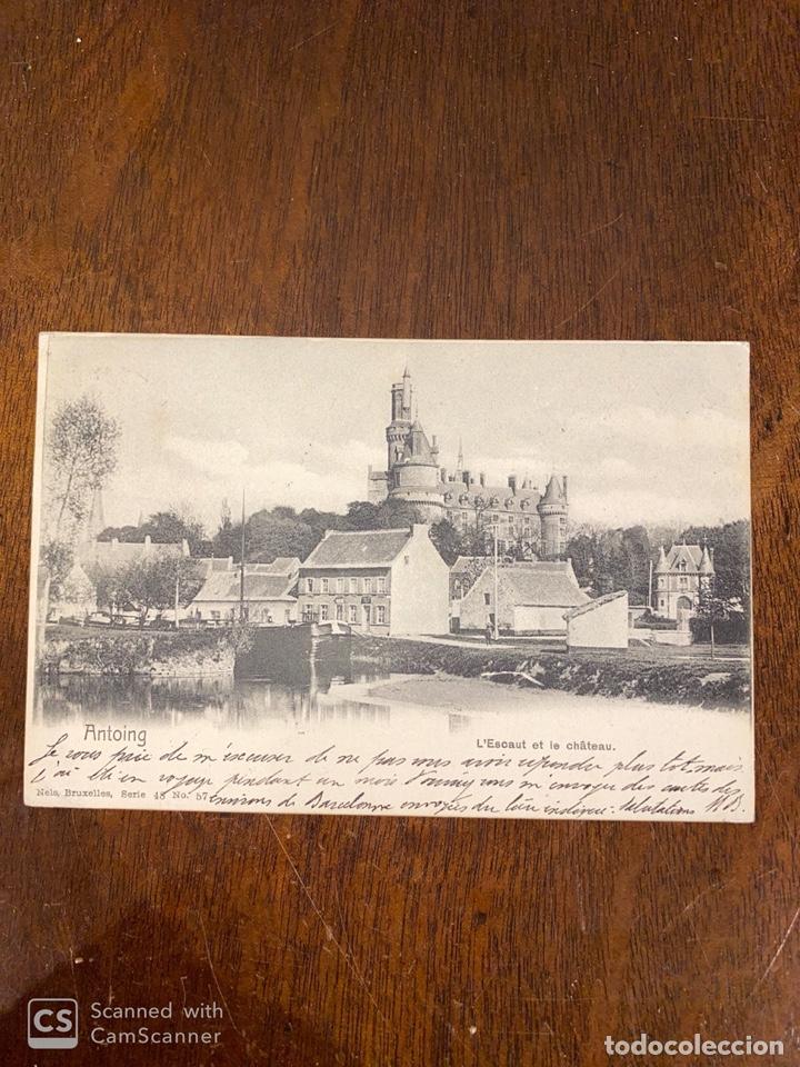 Cartes Postales: TARJETA POSTAL. BELGICA. HENAO. ANTOING. L'ESCAUT ET LE CHATEAU