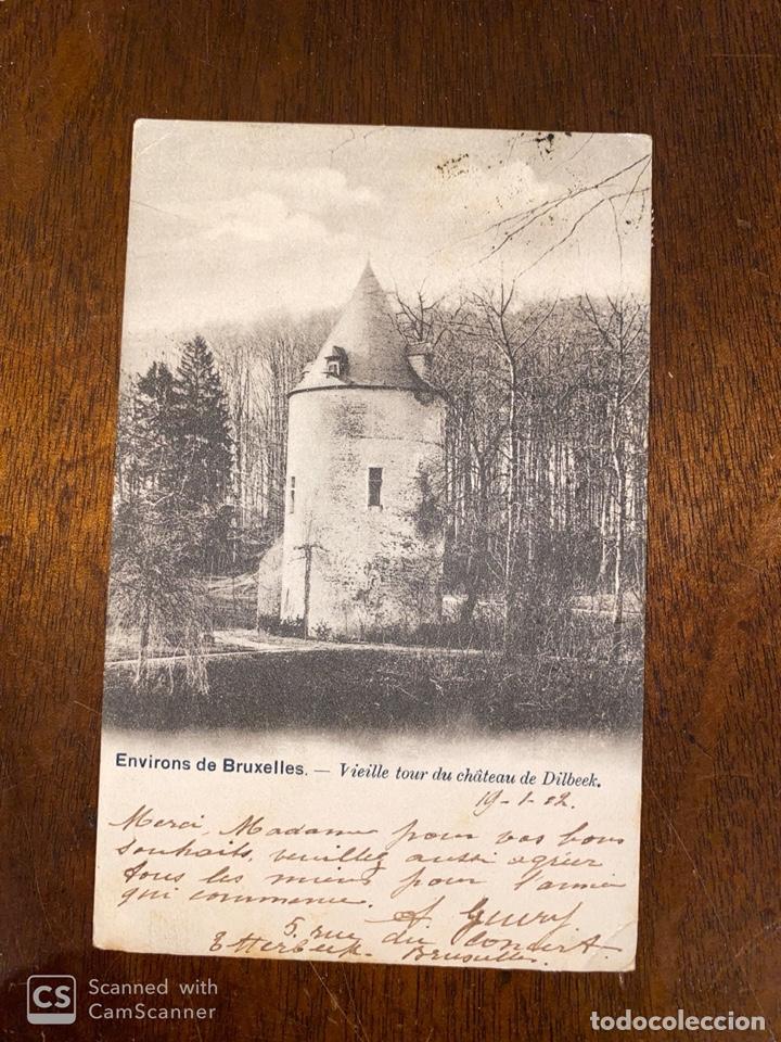 Cartes Postales: TARJETA POSTAL. BELGICA.BRUSELAS.BRUXELLES.ENVIRONS DE BRUXELLES.VIEILLE TOUR DU CHATEAU DE DILBEEK