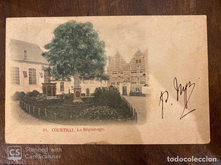 Cartes Postales: TARJETA POSTAL. BELGICA. FLANDES OCCIDENTAL. COURTRAI. LE BEGUINAGE. 1920