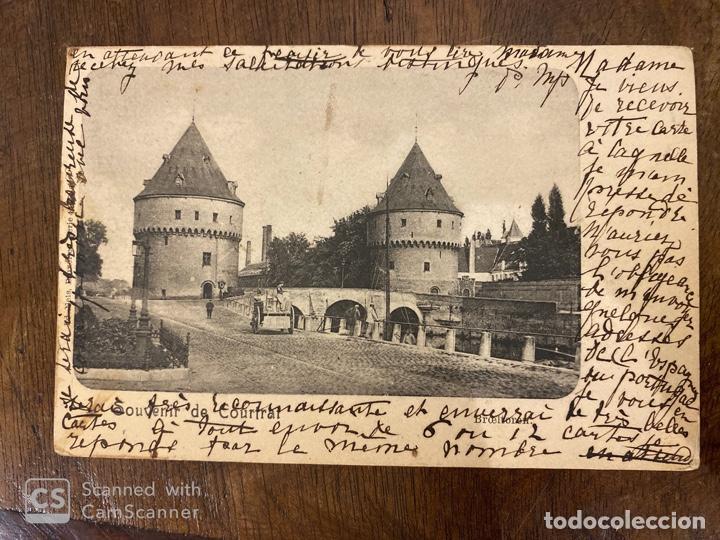Cartes Postales: TARJETA POSTAL. BELGICA. FLANDES OCCIDENTAL. COURTRAI. BROELTOREN. 1901