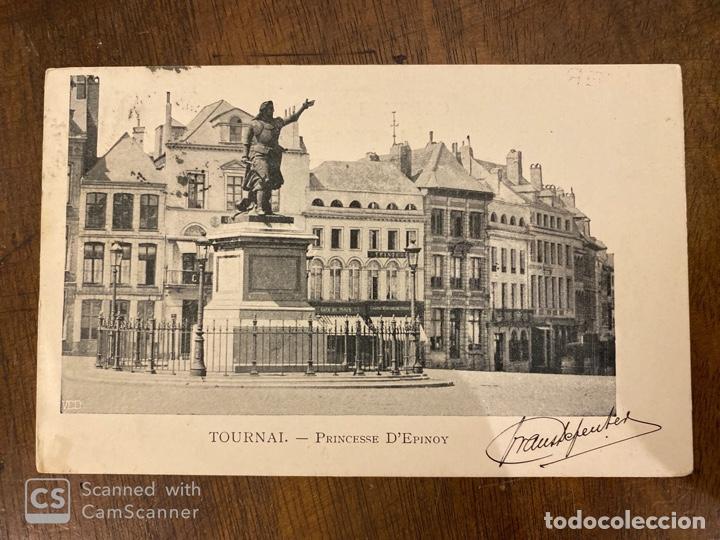 Postkarten: TARJETA POSTAL. BELGICA. HENAO. TOURNAI. PRINCESSE D'EPINOY. 1901