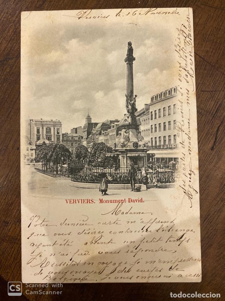 Postkarten: TARJETA POSTAL. BELGICA. LIEJA. VERVIERS. MONUMENT DAVID. 1901