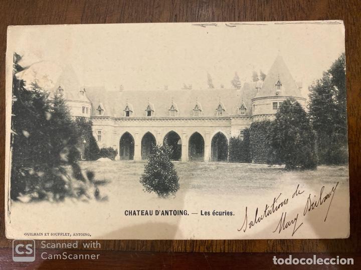 Cartes Postales: TARJETA POSTAL. BELGICA. HENAO. ANTOING. CHATEAU D'ANTOING. LES ECURIES. 1901