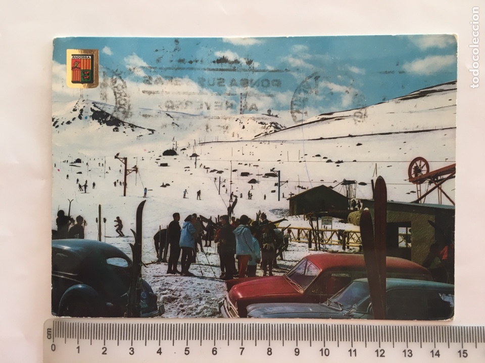 Postales: POSTAL. VALLS D&rsquo; ANDORRA. PAS DE LA CASA. PISTES D&rsquo; ESQU&Iacute;. EDICIONES FISA.