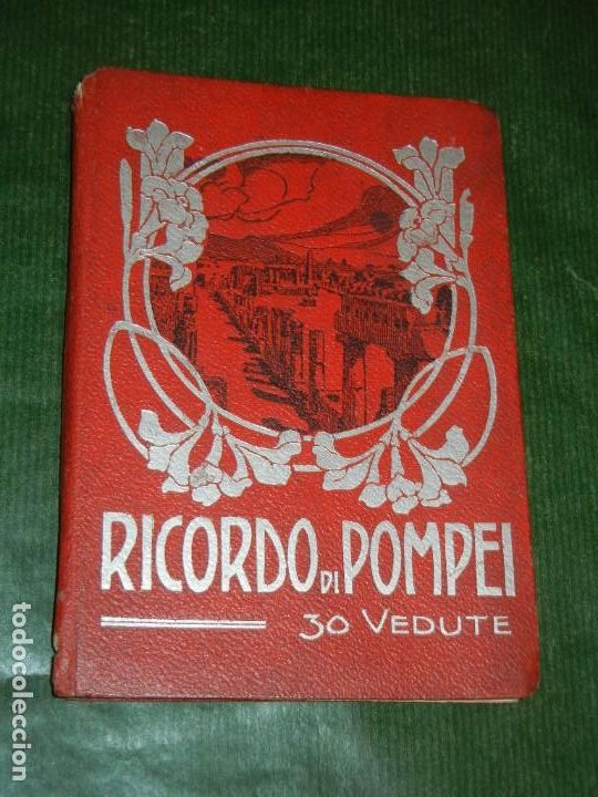 Postales: ITALIA - POMPEYA: RICORDO DI POMPEI - ANTIGUO DESPLEGABLE CON 30 VISTAS