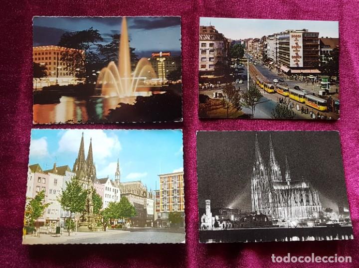 Postales: Cuatro tarjetas postales, Alemania, Colonia, blanco y negro y color, sin circular y circuladas