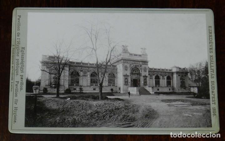 Postales: FOTOGRAFIA DE LA EXPOSICION DE BUPADEST 1896, EGESZSEG&Uuml;GYI PAVILLON, EZREDEVES KIALLITAS BUDAPEST 18